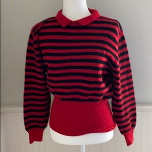 Vintage 80s Classic Wool Sweater Princess Di M